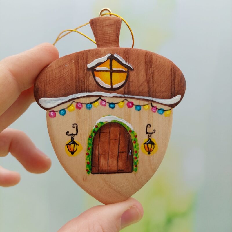 Double-sided Acorn Decoration / Mouse House - Image 3