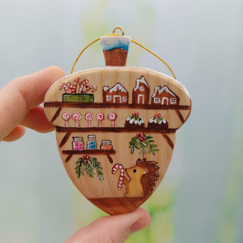 Double-sided Acorn Decoration / Candy Shop