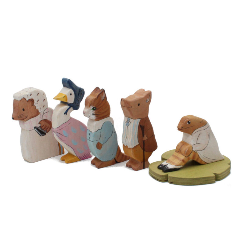Beatrix Potter Wooden Figures / 11 Figures - Image 4
