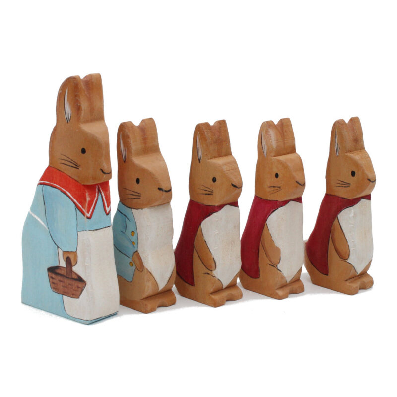Beatrix Potter Wooden Figures / 11 Figures - Image 3