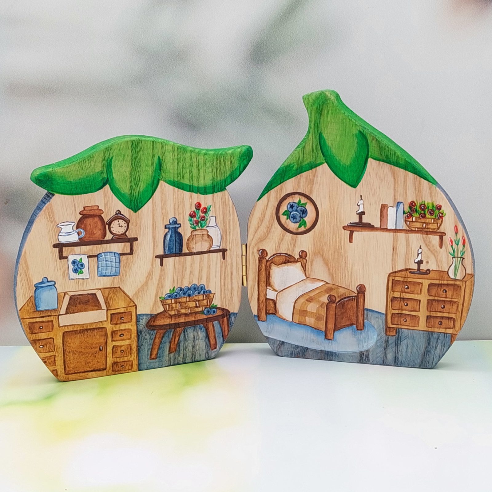Blueberry Fruit House - Inside - by Good Shepherd Toys