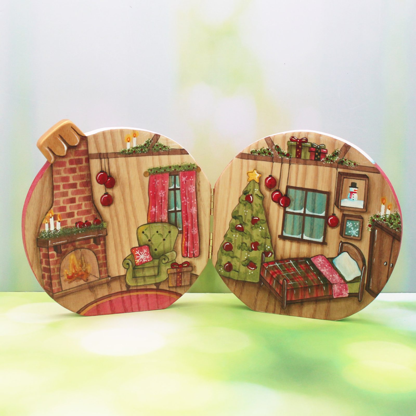 Christmas Bauble House Open - by Good Shepherd Toys