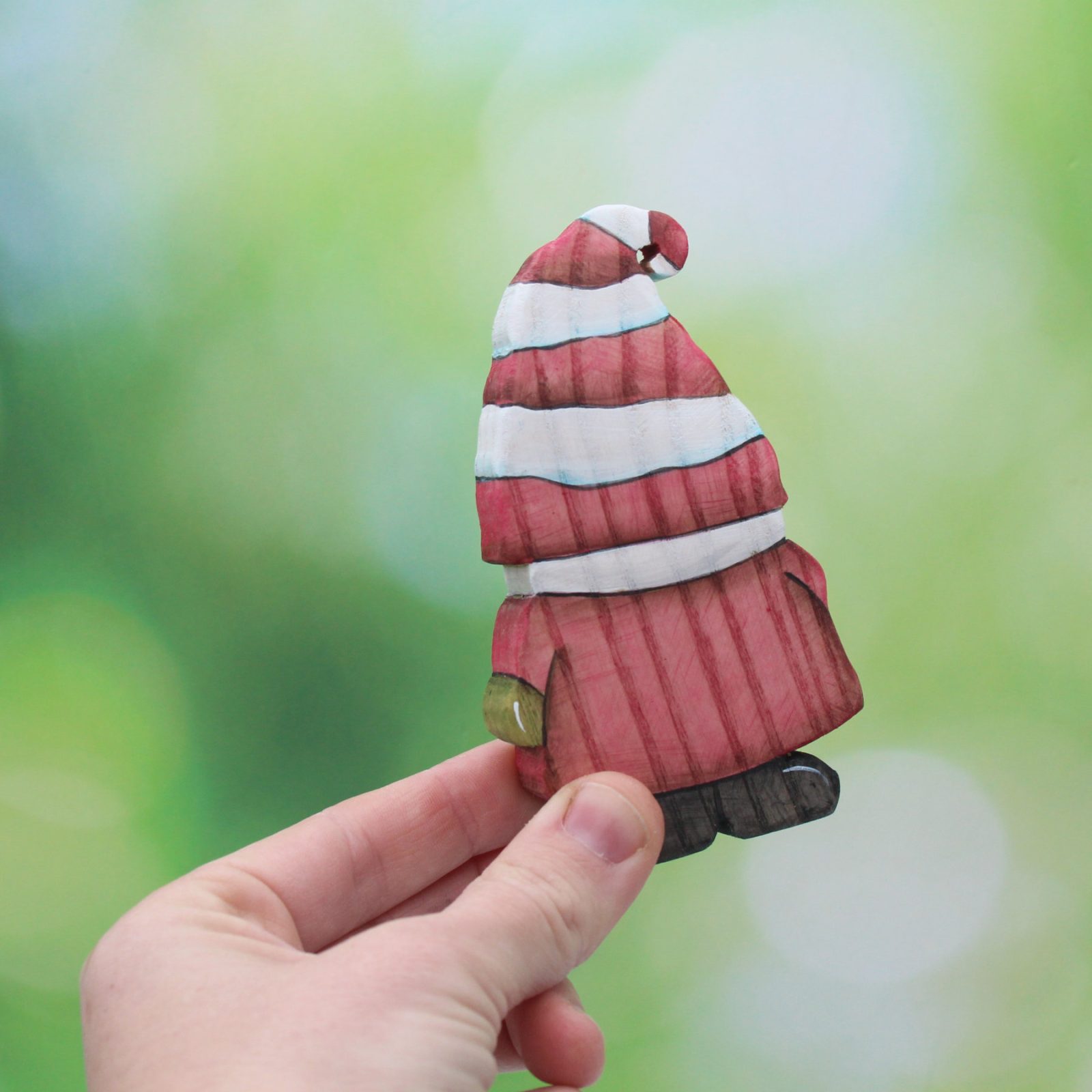 Christmas Gnome Candy Cane in Hand - by Good Shepherd Toys