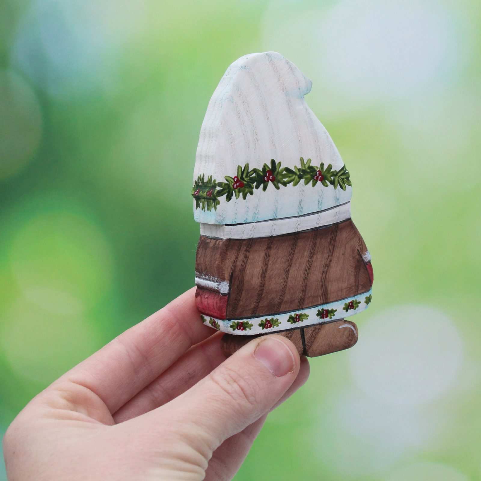 Christmas Gnome Holly in Hand - by Good Shepherd Toys
