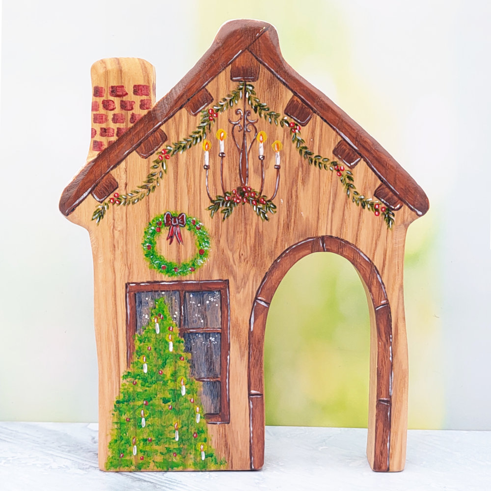 Christmas House - Inside - A Limited Edition art work collectible by Dominique