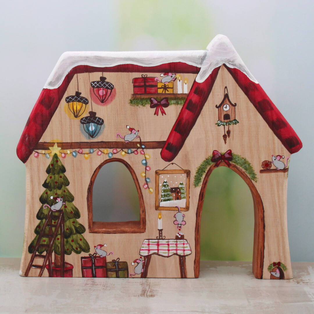 Christmas Mouse House - by Good Shepherd Toys