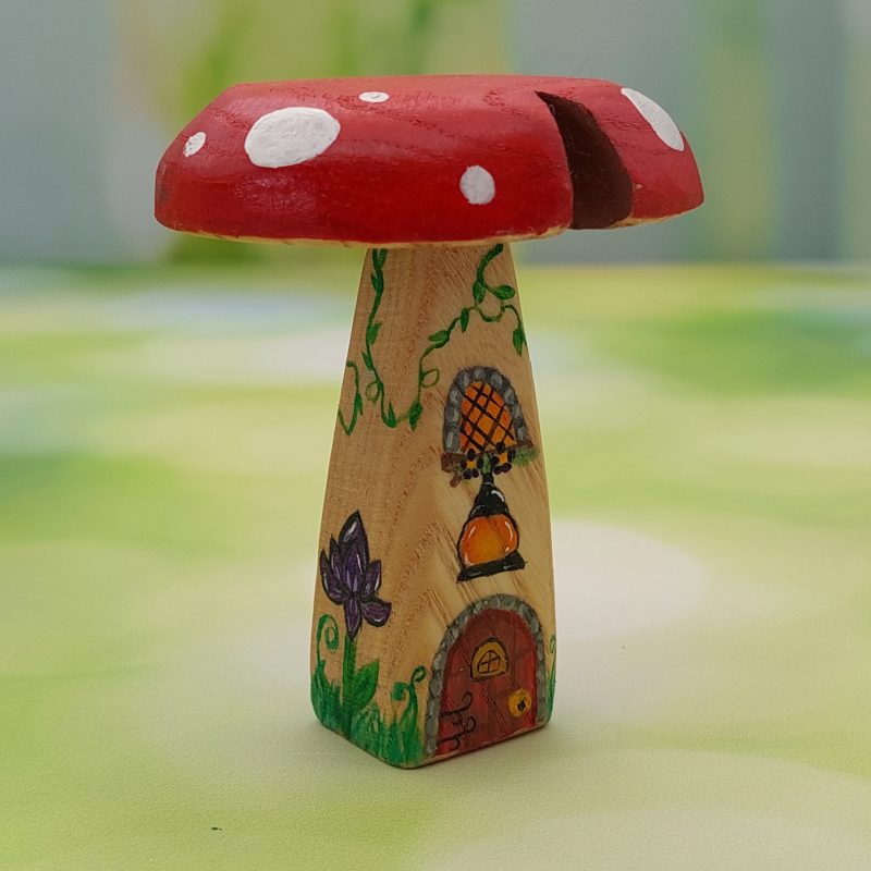 Christmas Purple Iris Mushroom House HR - by Good Shepherd Toys