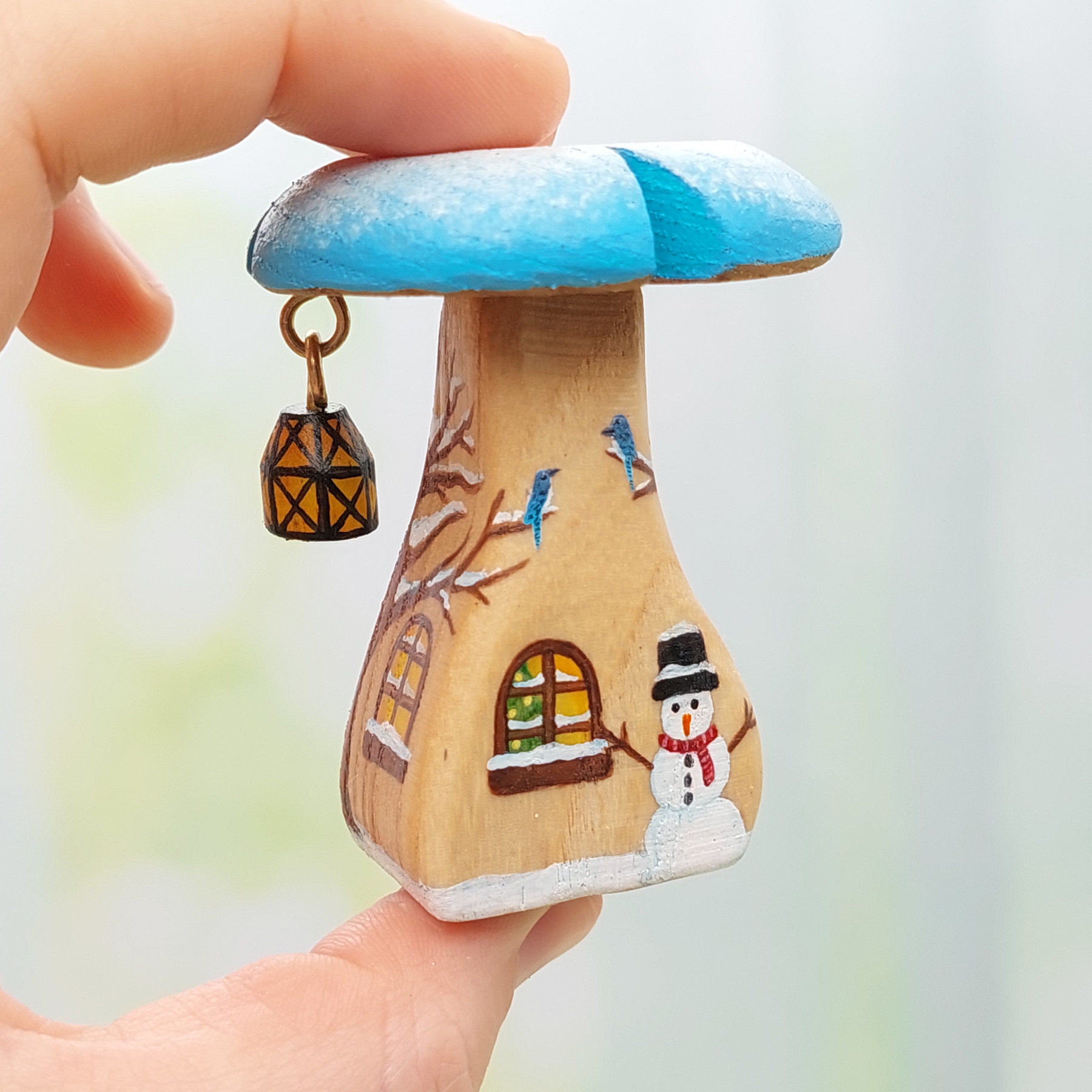 Christmas Winter Mushroom House - by Good Shepherd Toys