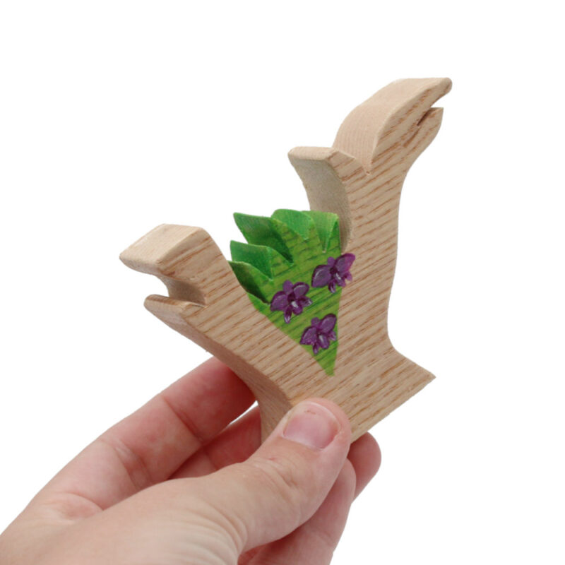Cooktown Orchid Wooden Figure in hand - by Good Shepherd Toys