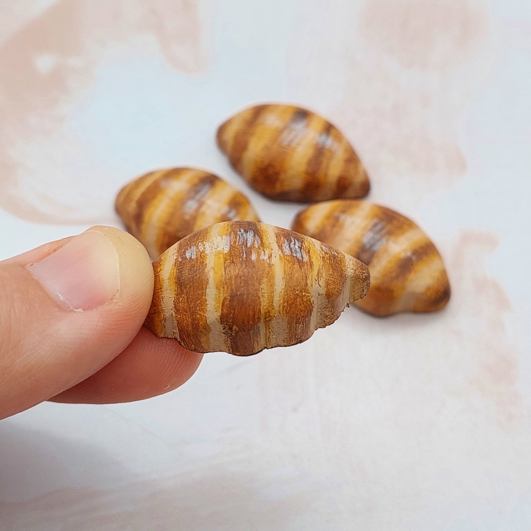 Croissant Set of 4 In Hand - by Good Shepherd Toys