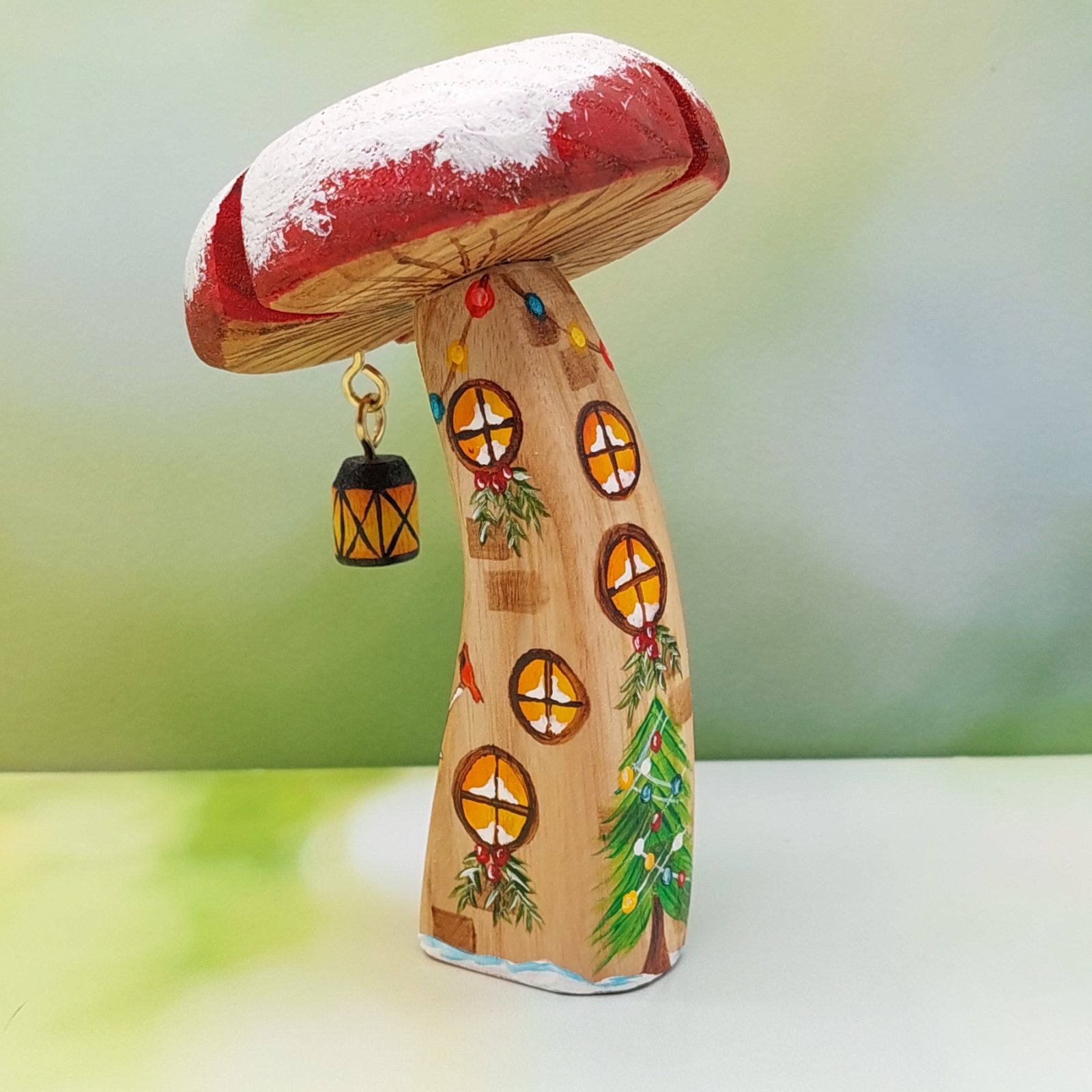 Curved Christmas Mushroom House 2 - by Good Shepherd Toys