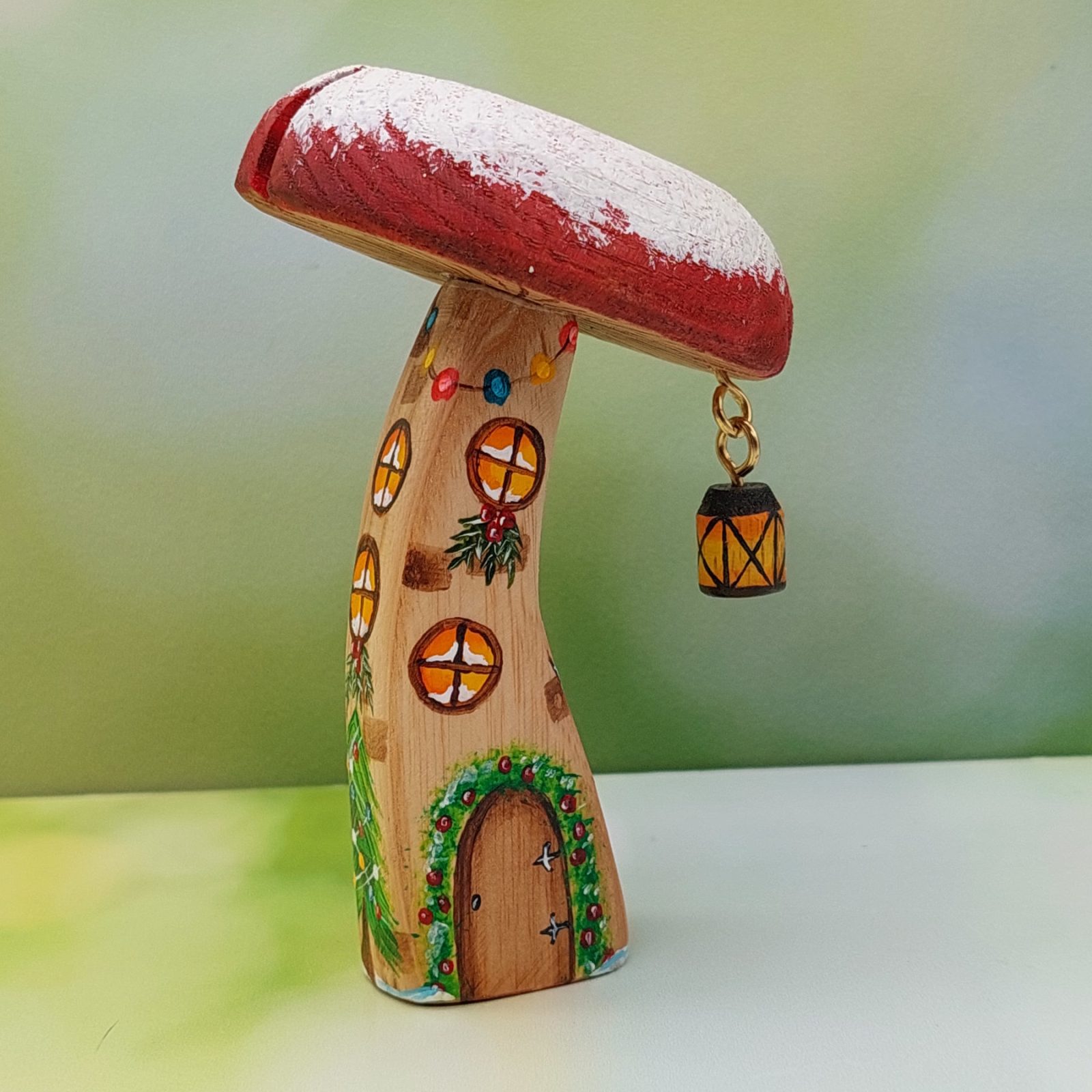 Curved Christmas Mushroom House - by Good Shepherd Toys