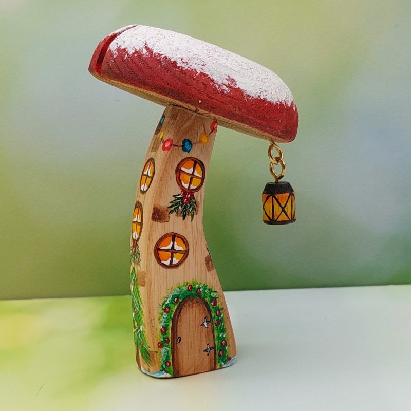 Curved Christmas Mushroom House - by Good Shepherd Toys