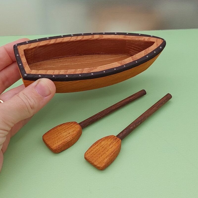 Dingy Boat with Two Oars in Hand - by Good Shepherd Toys