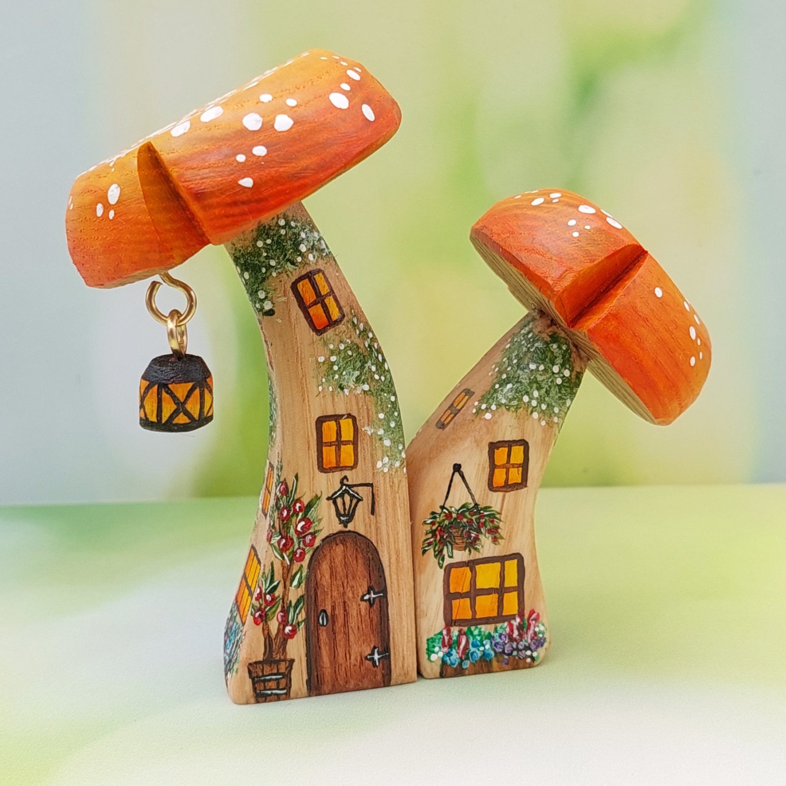 Double Orange Starry Mushroom - by Good Shepherd Toys