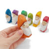 Seven Shaped Wooden Dwarves in Hand - by Good Shepherd Toys