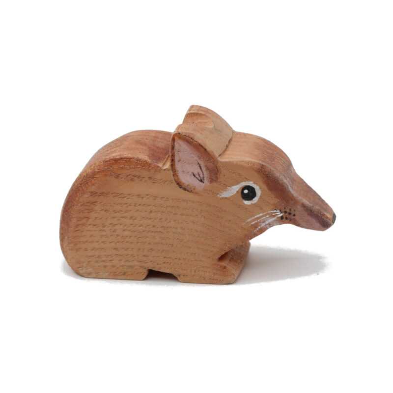Elephant Shrew Wooden Figure - by Good Shepherd Toys