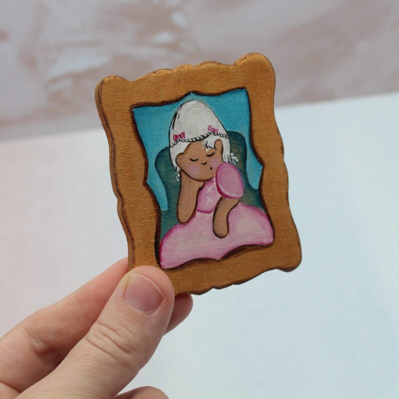 Fat Lady Portrait in Hand - by Good Shepherd Toys