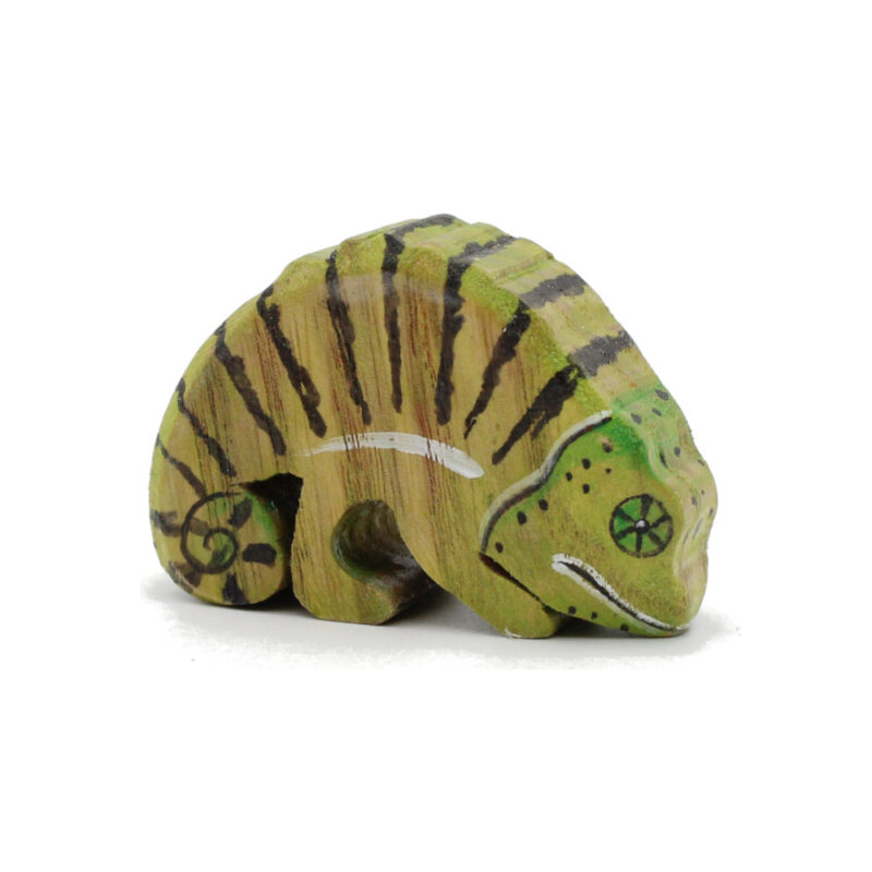 Flap Necked Chameleon Wooden Figure by Good Shepherd Toys