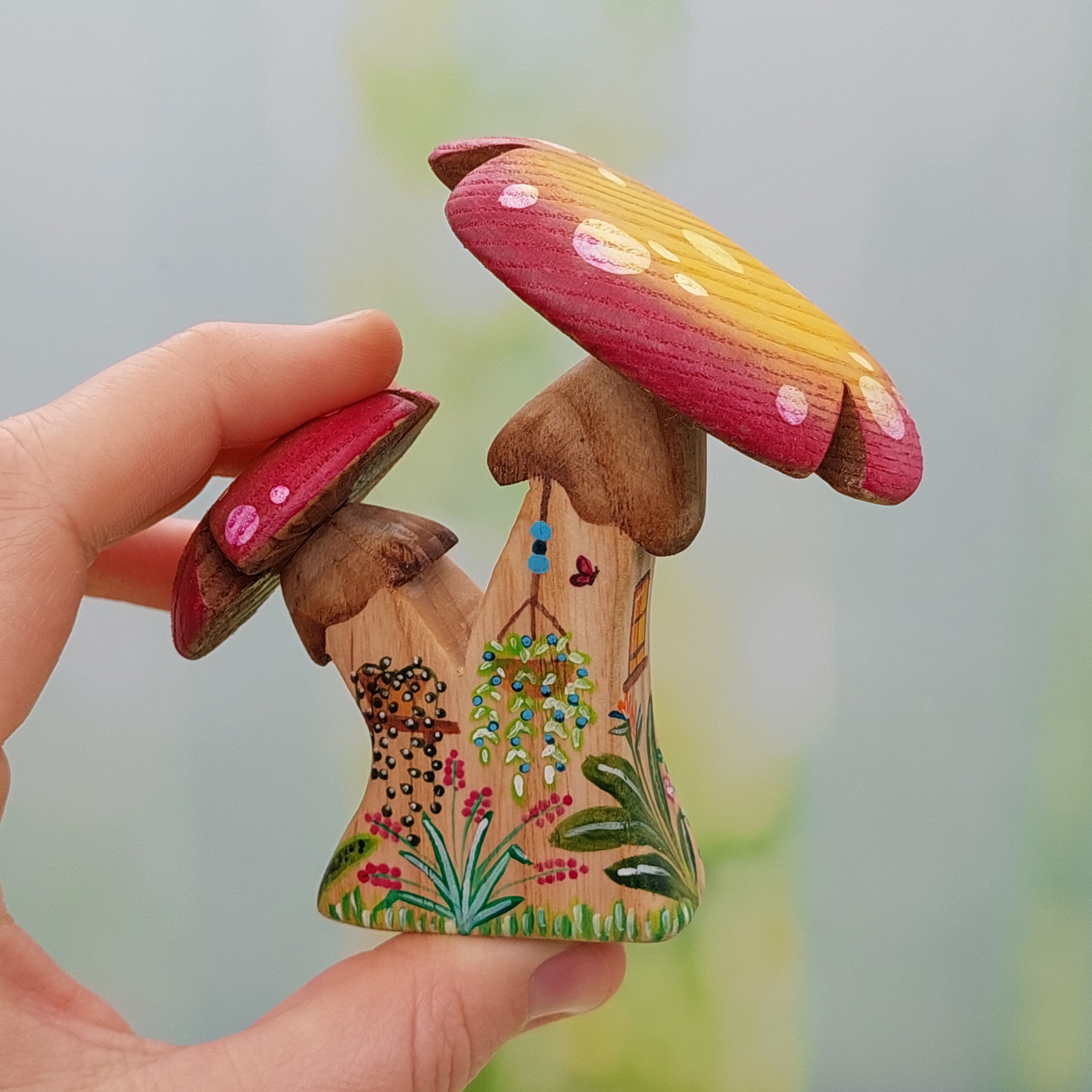 Flower Garden Mushroom House 01 - by Good Shepherd Toys