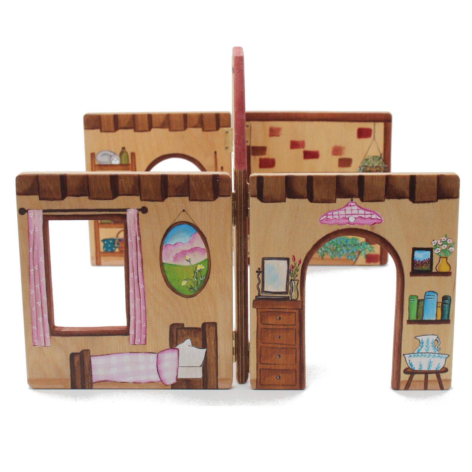 Fold-up Doll's House Lemon Tree Farmhouse 4 - by Good Shepherd Toys