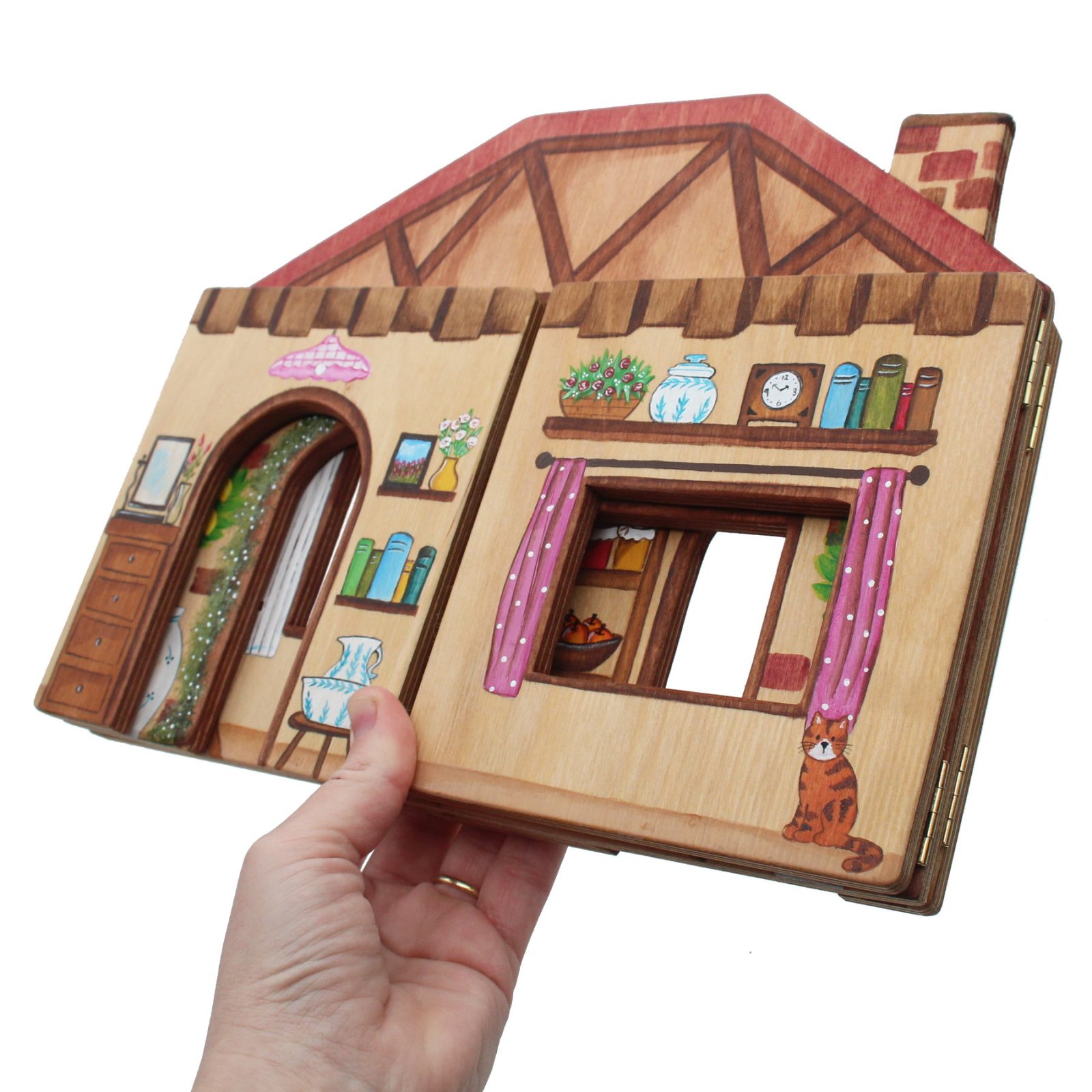 Fold-up Doll's House Lemon Tree Farmhouse 5 - by Good Shepherd Toys