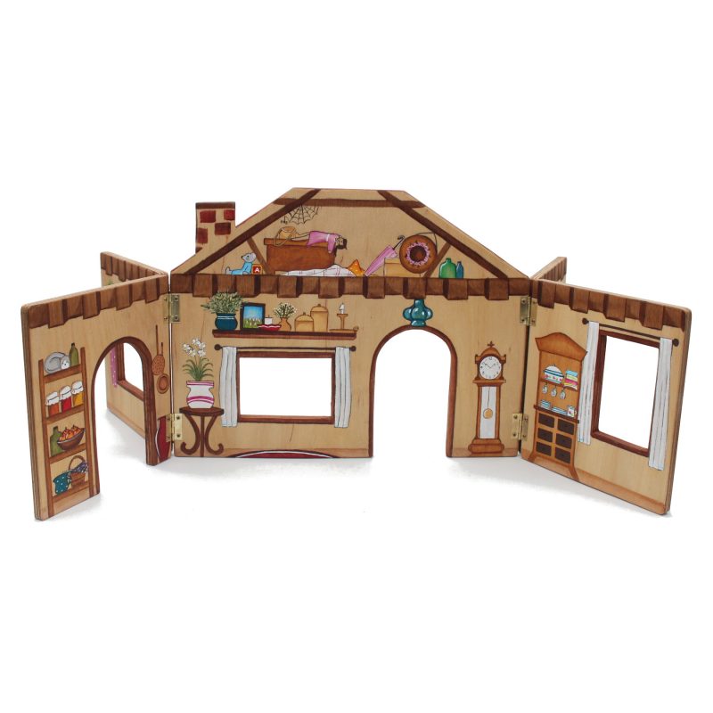 Fold-up Doll's House Lemon Tree Farmhouse - by Good Shepherd Toys
