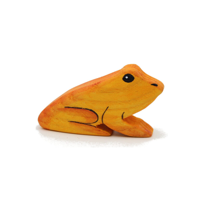 Golden Toad Wooden Figure - by Good Shepherd Toys