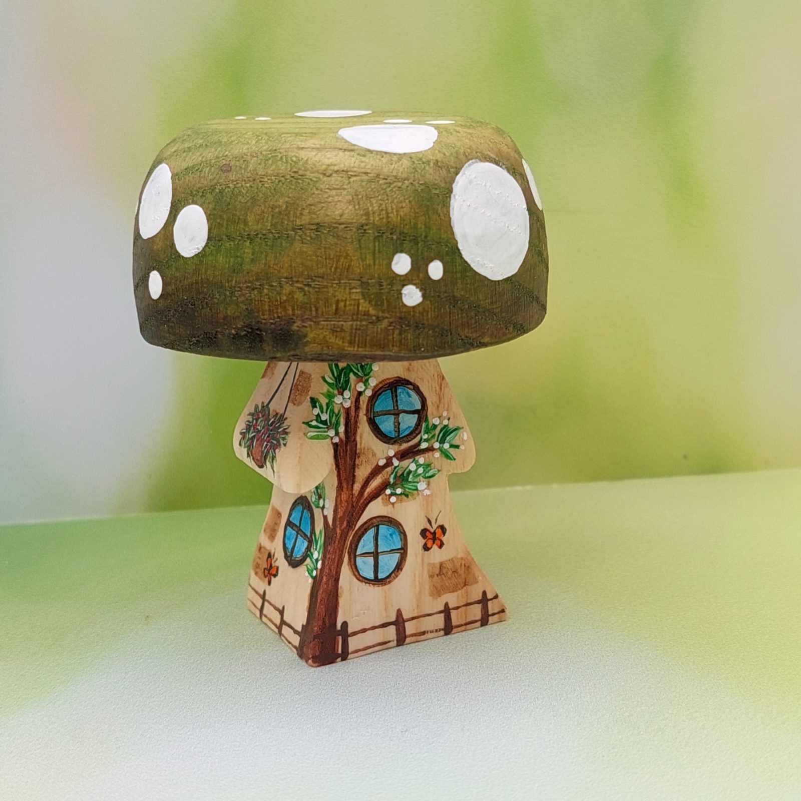 Green Wisteria Mushroom 2 - by Good Shepherd Toys