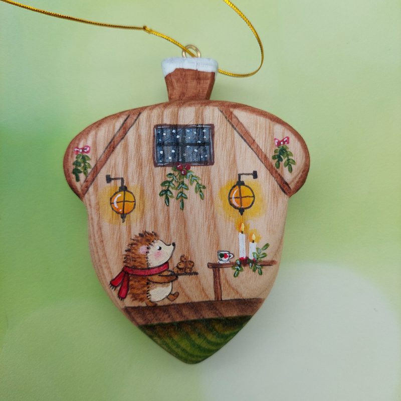 Hanging Acorn - Hedgehog - by Good Shepherd Toys