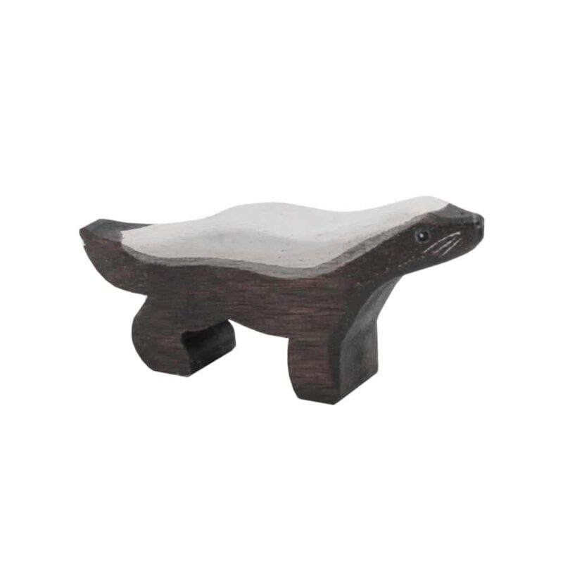 Honey Badger Wooden Figure