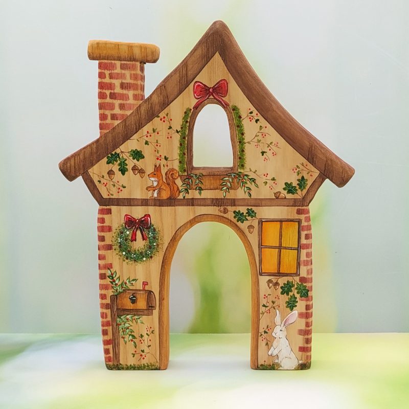 Large Double-sided Acorn Christmas House - by Good Shepherd Toys