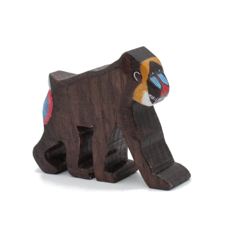 Mandrill Monkey Wooden Figure by Good Shepherd Toys
