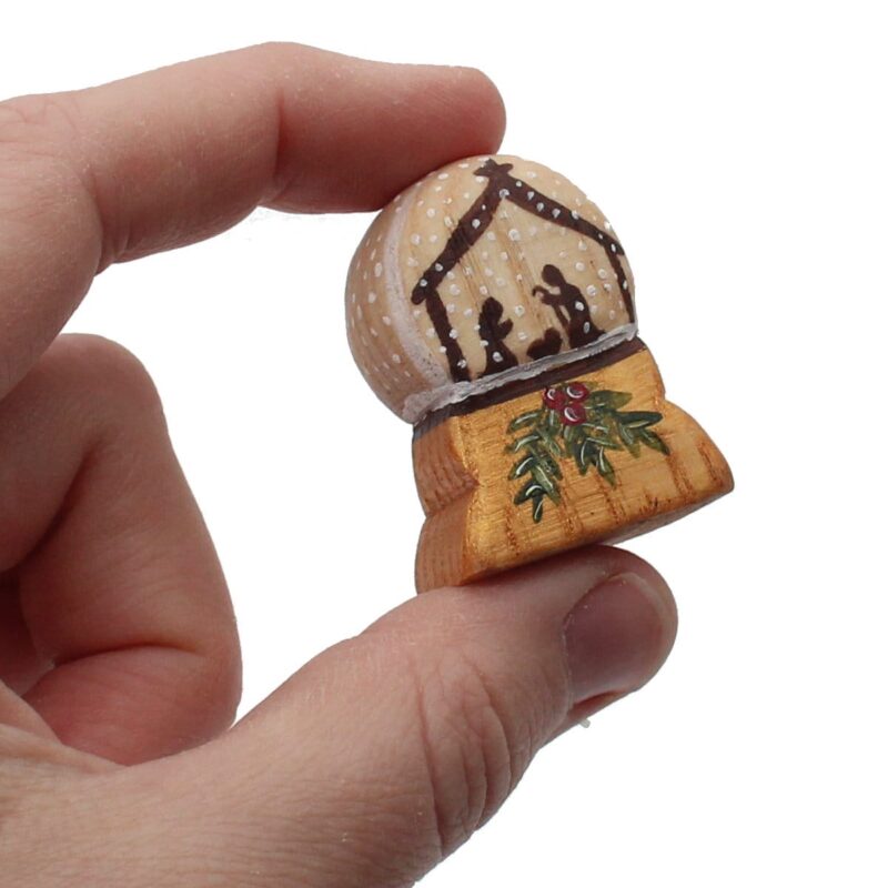 Miniature Snow Globe Nativity Set in Hand - by Good Shepherd Toys