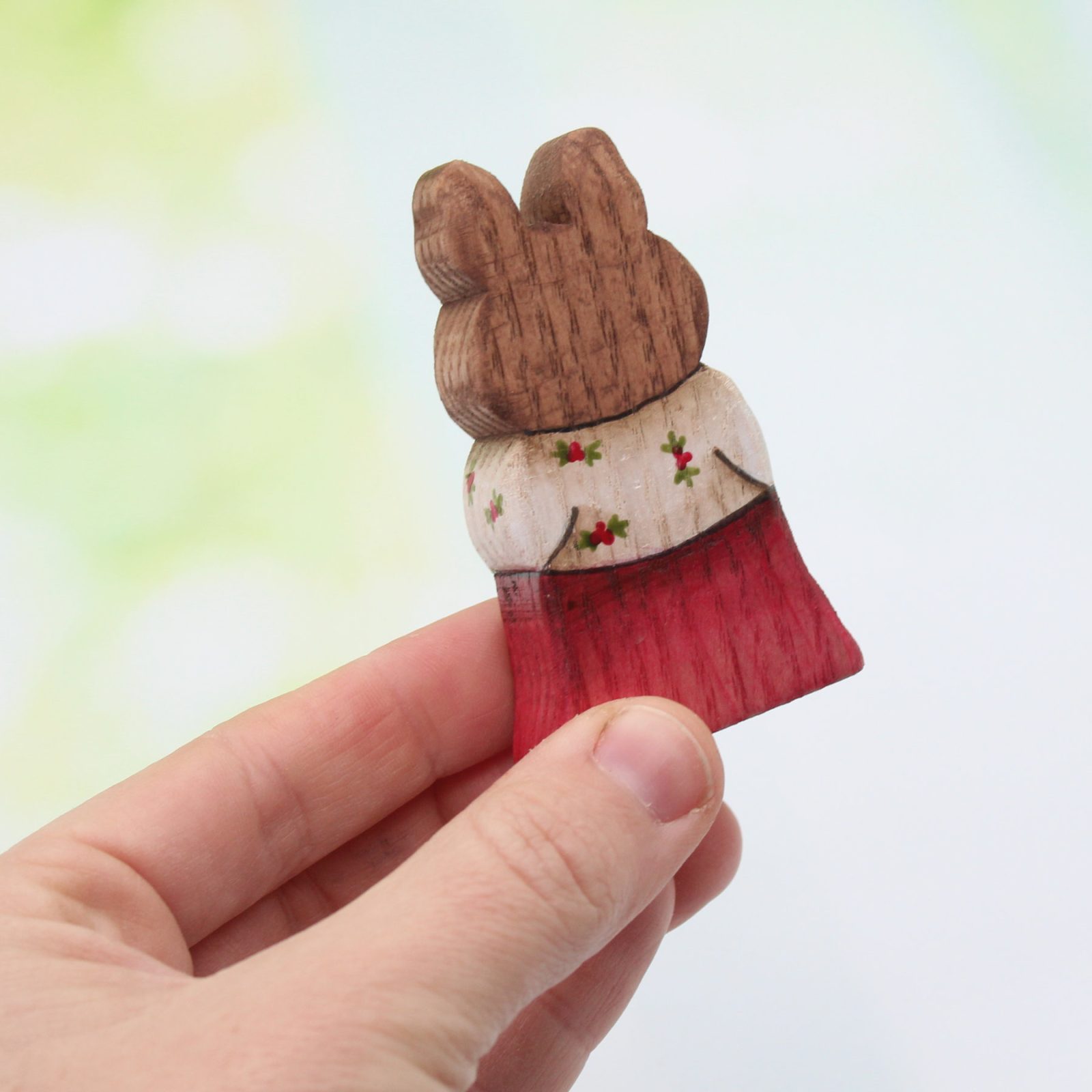 Miss Christmas Mouse Back - by Good Shepherd Toys