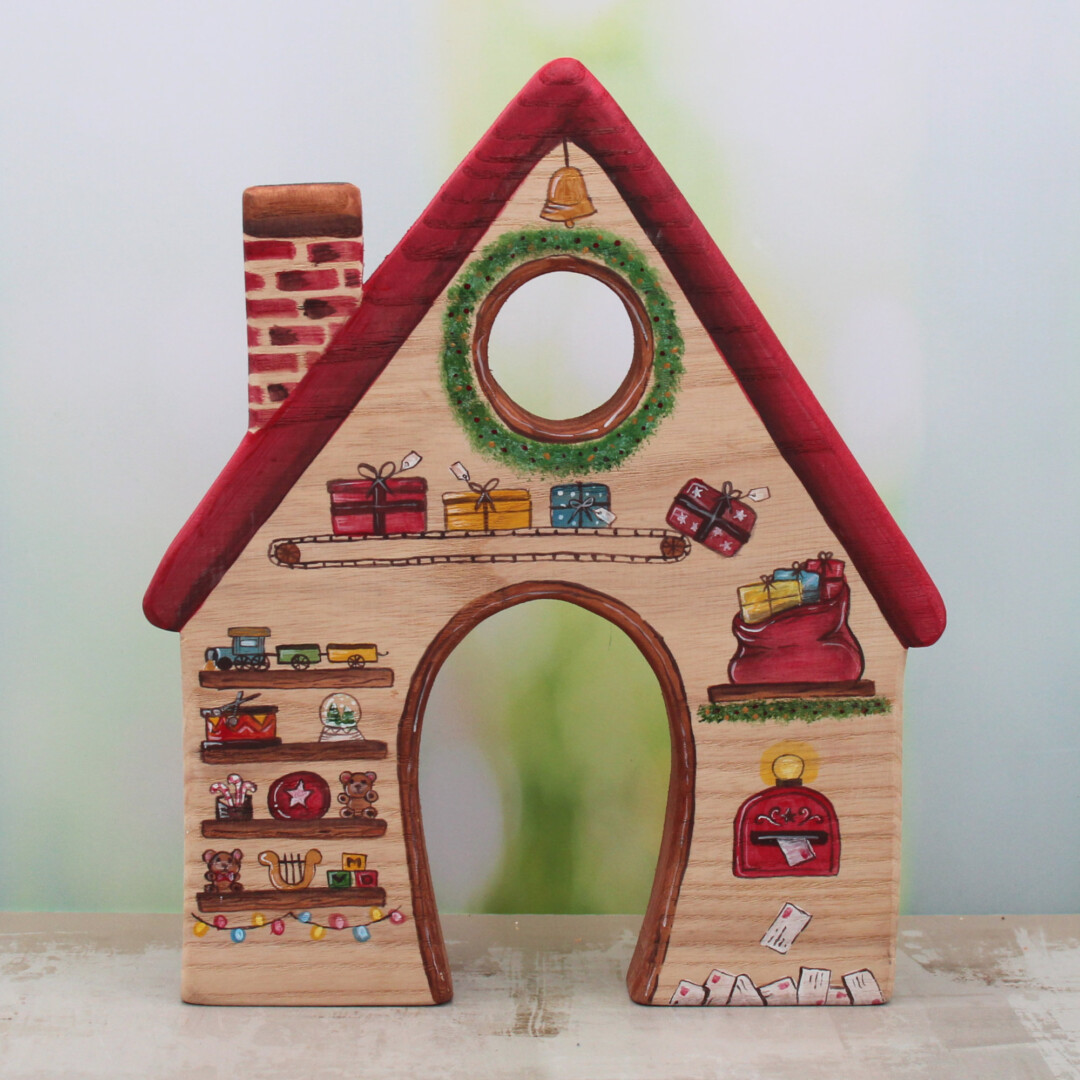Nutcracker Santa's Workshop Back - by Good Shepherd Toys