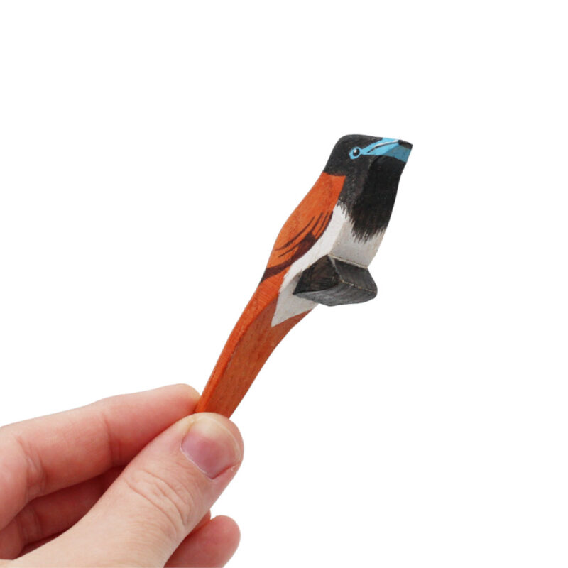 Paradise Flycatcher Wooden Bird In Hand by Good Shepherd Toys