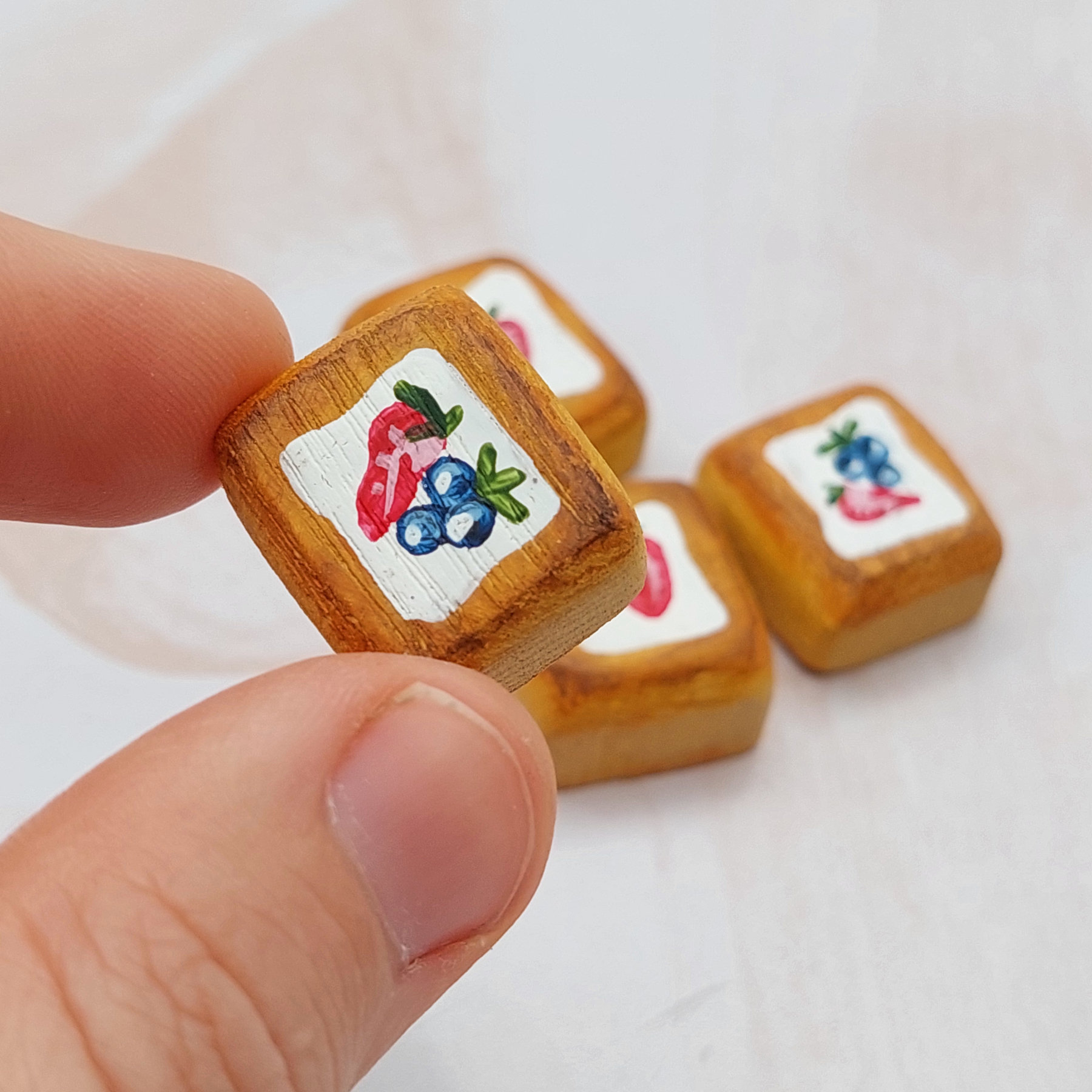 Pastry Squares Set of 4 In Hand - by Good Shepherd Toys