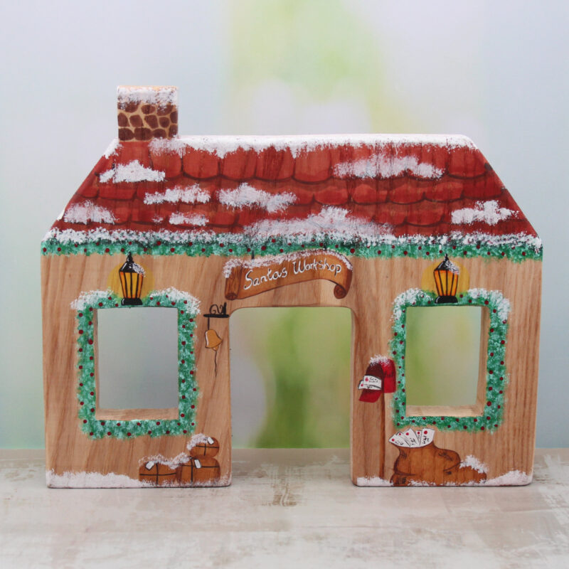 Red Roof Santas Workshop Front - by Good Shepherd Toys