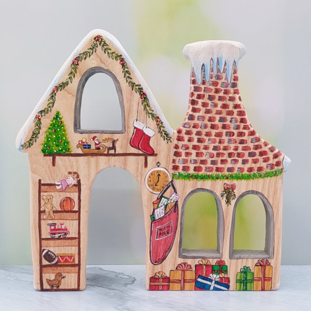 Santas Workshop - Inside - A Limited Edition art work collectible by Dominique