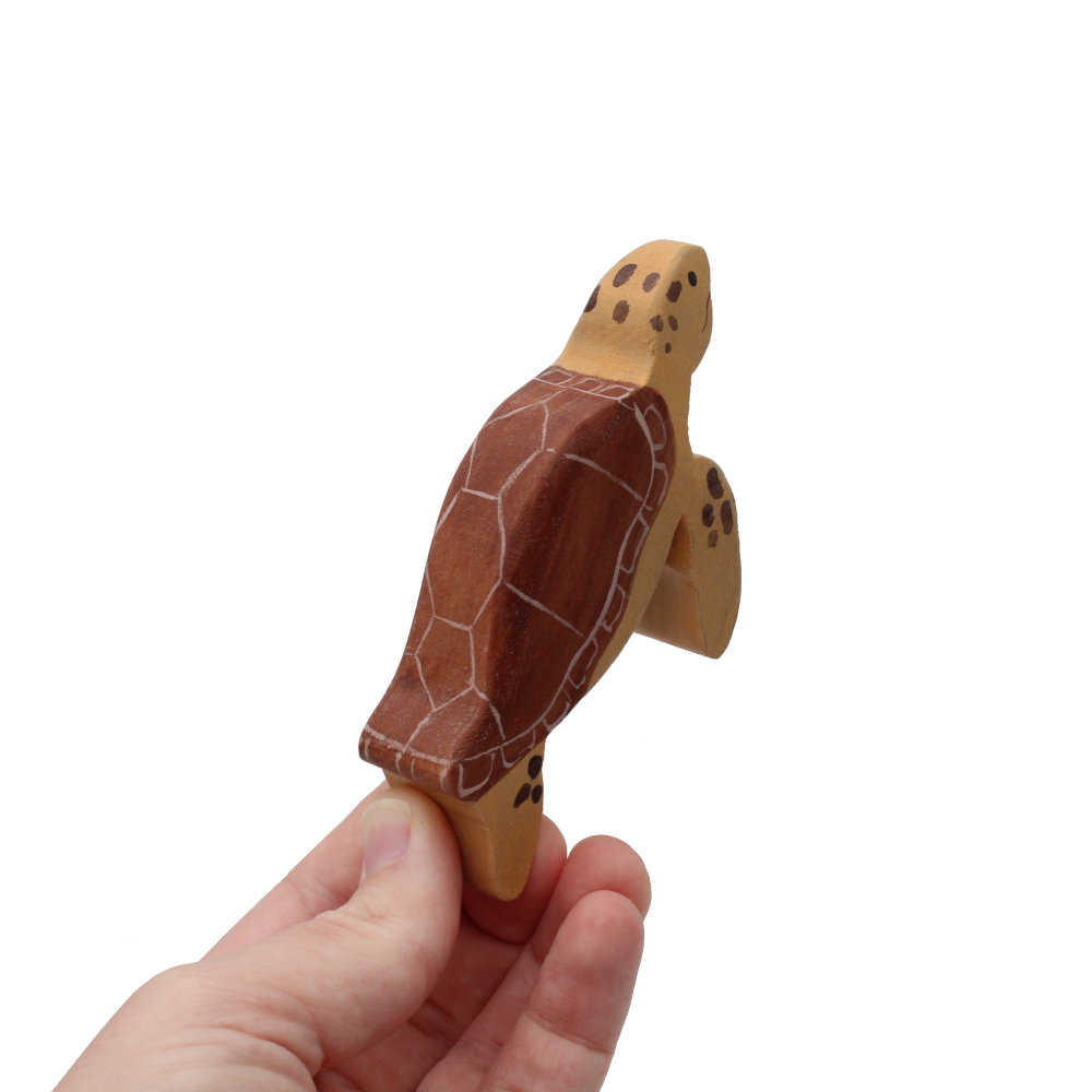 wooden turtle statue