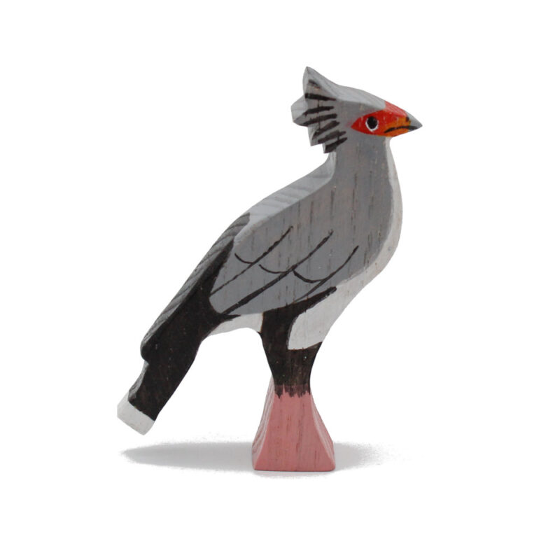 Secretary Bird Wooden Figure by Good Shepherd Toys