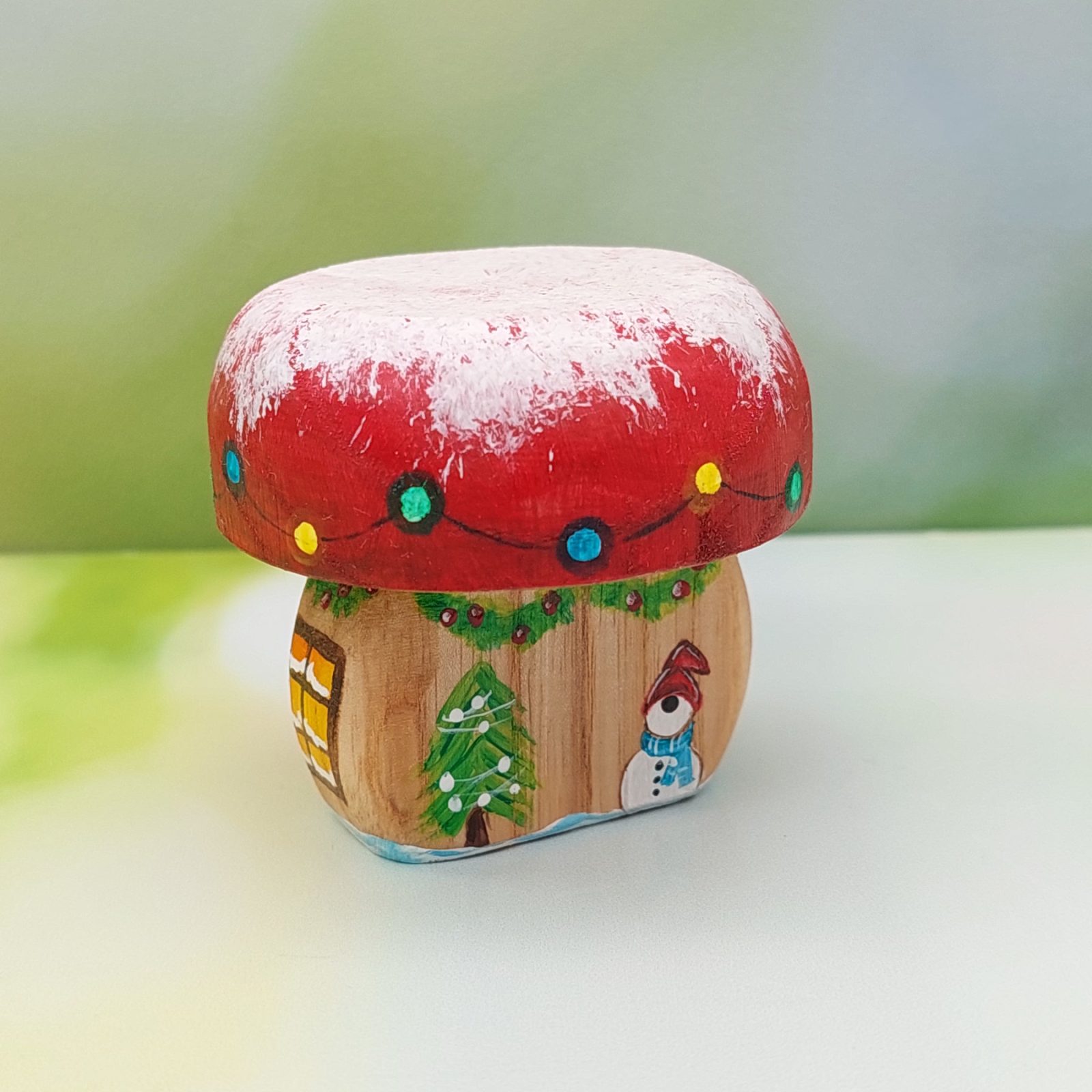 Short Christmas Mushroom House 2 - by Good Shepherd Toys