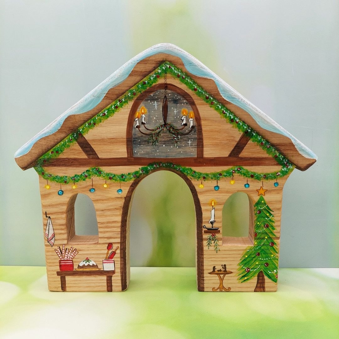 Snowman Christmas House inside - by Good Shepherd Toys-2
