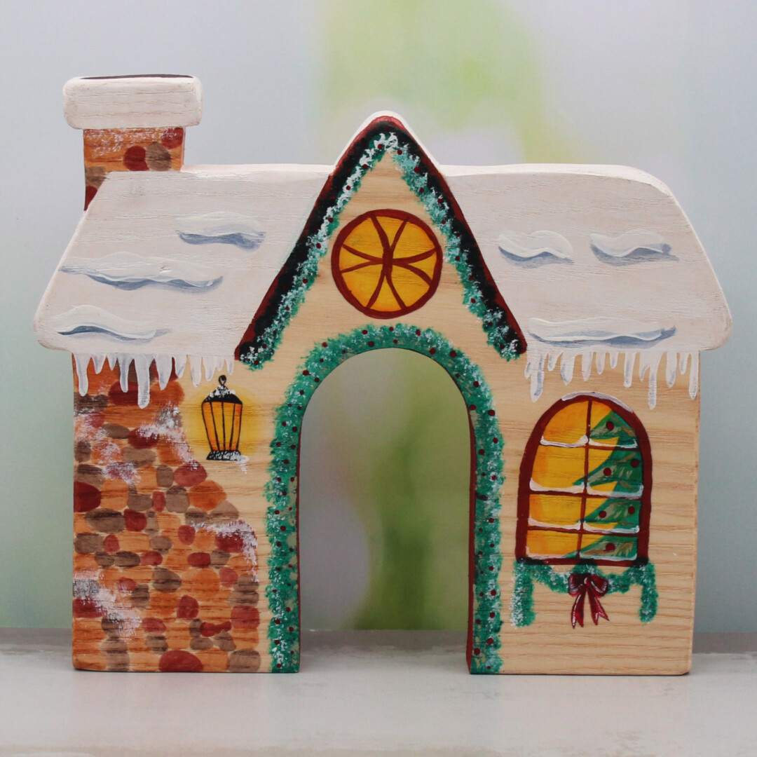 Snowy Roof House - by Good Shepherd Toys