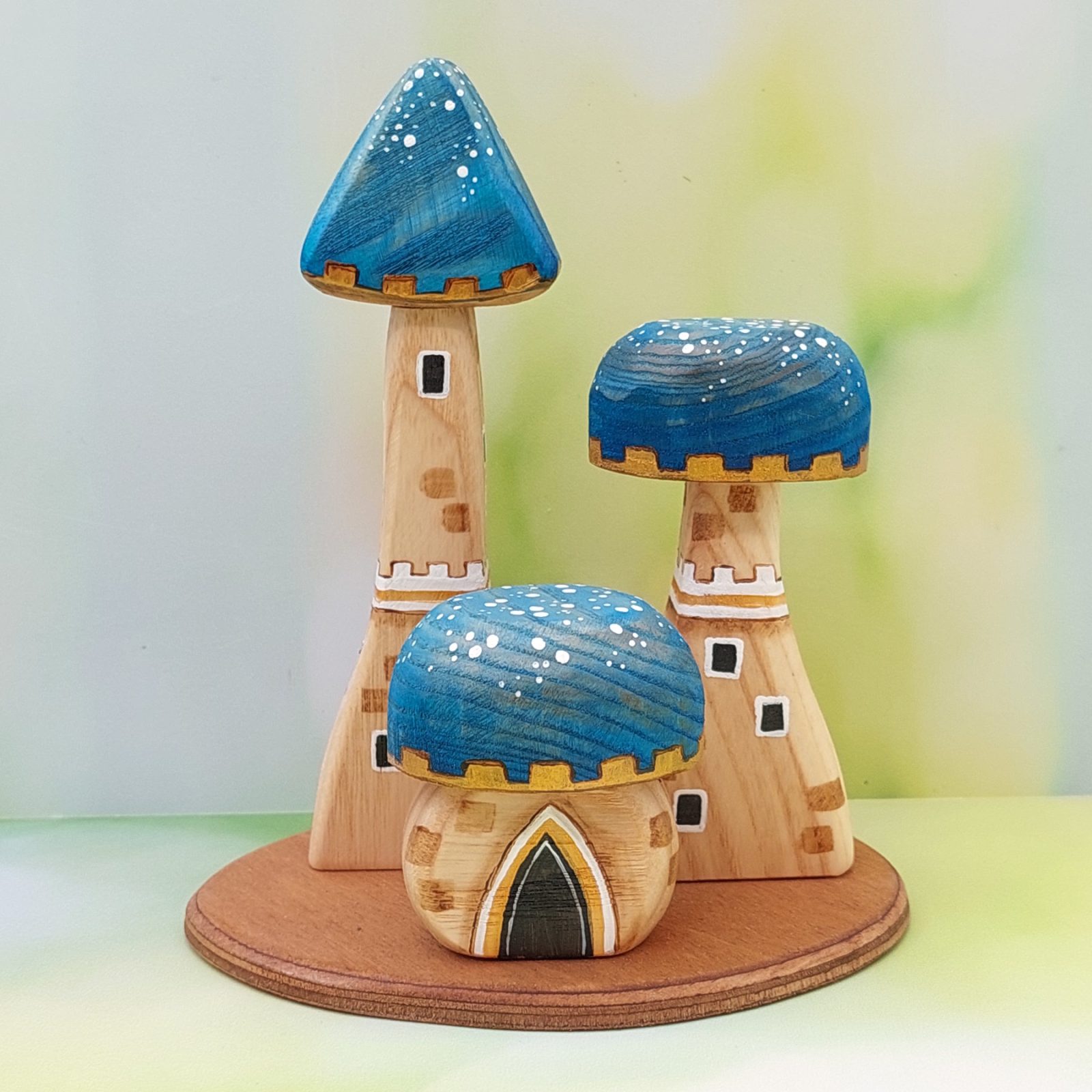 Starry Night Palace Mushroom Set - by Good Shepherd Toys