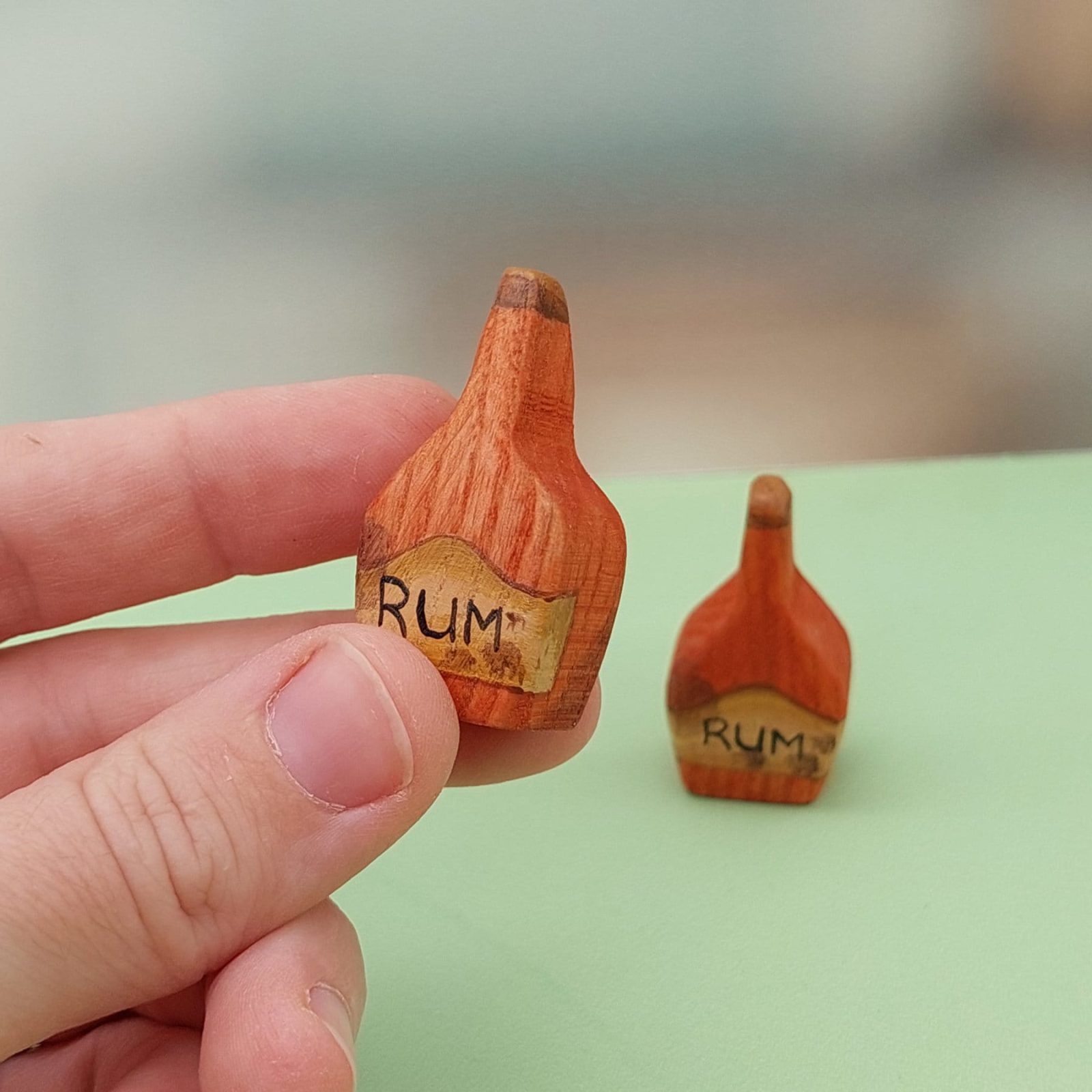 Two Rum Bottles in Hand - by Good Shepherd Toys
