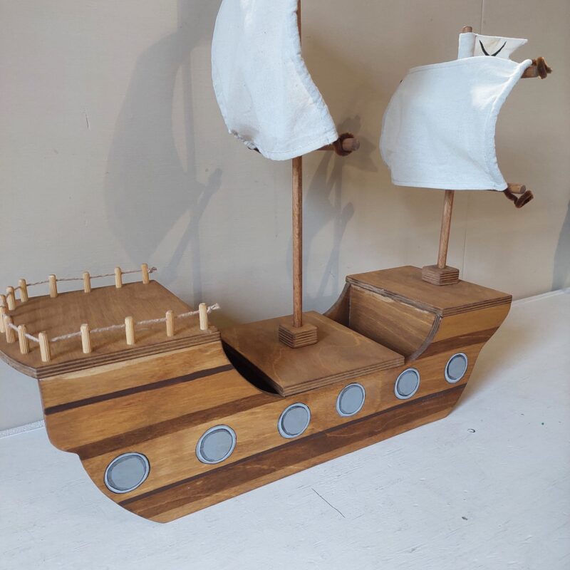 Wooden Pirate Ship - by Good Shepherd Toys 001