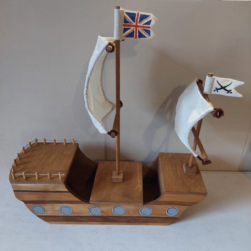Wooden Pirate Ship - by Good Shepherd Toys 002
